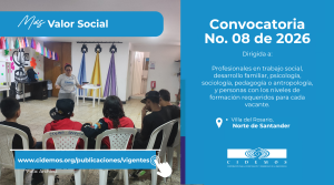 Recent post Convocatoria 08 - 2026