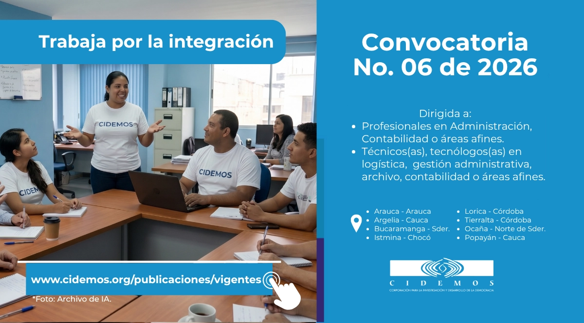blog Convocatoria No. 06 de 2026